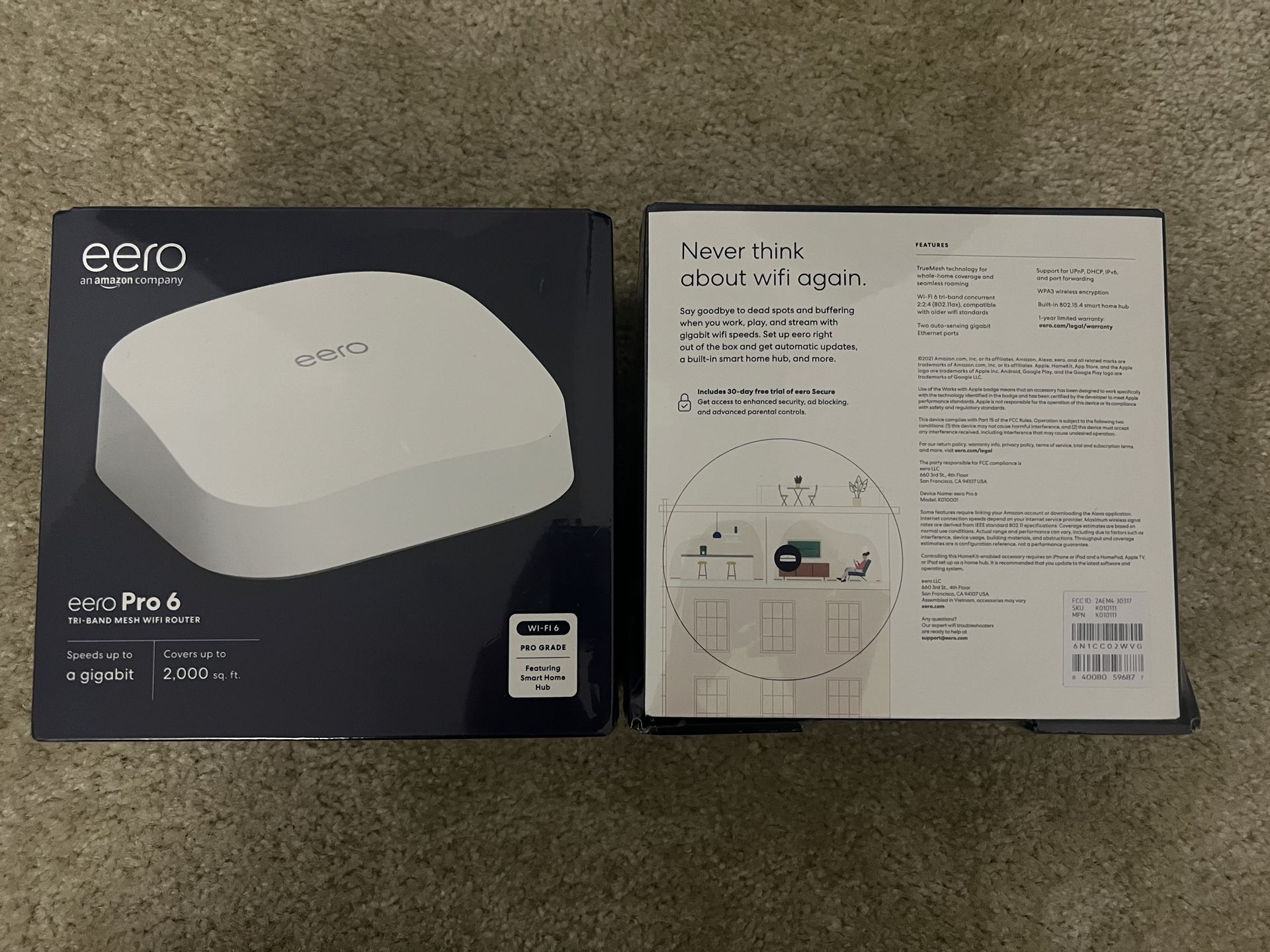 NEW - eero Pro 6 Mesh WiFi Router