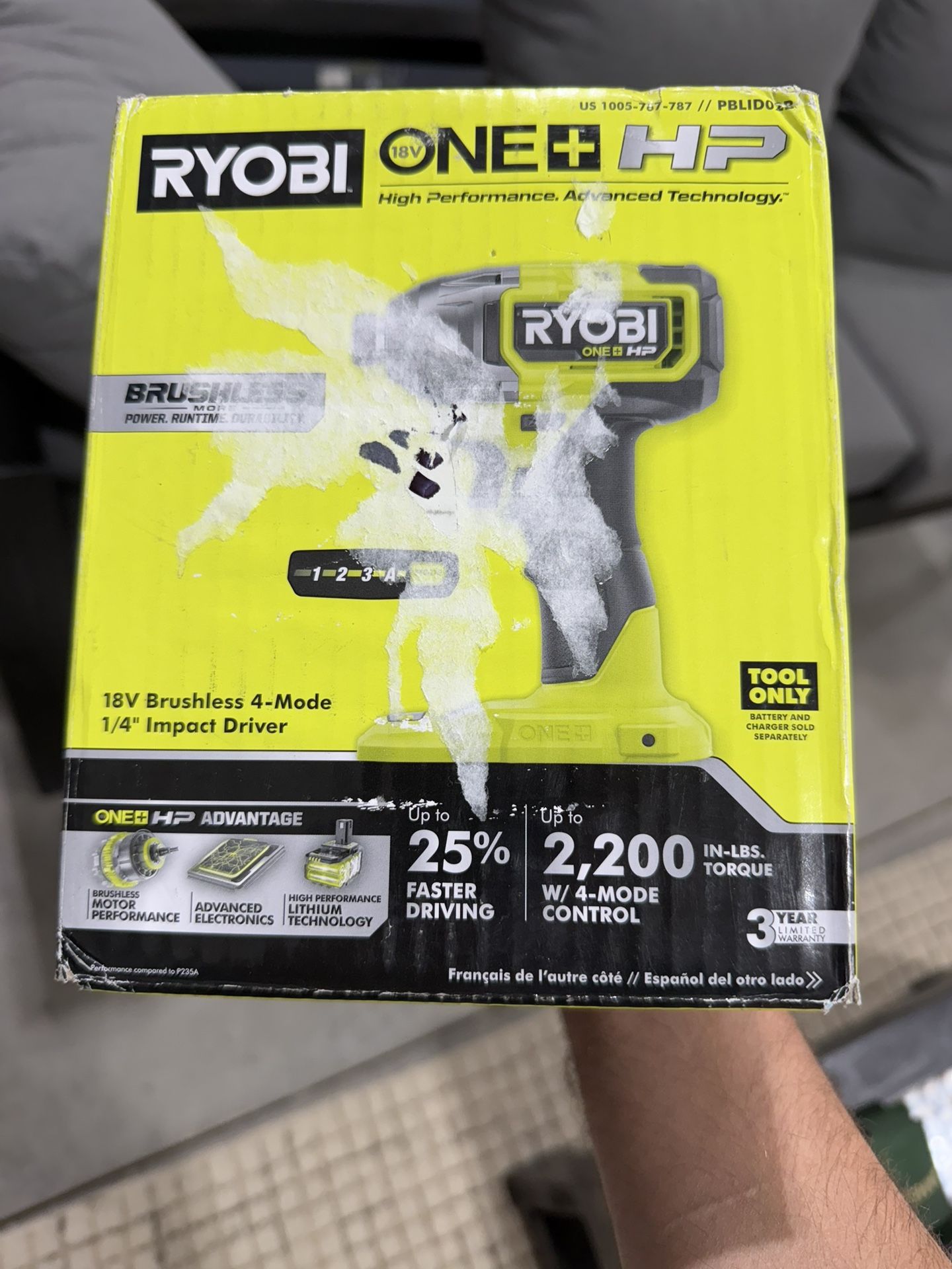 RYOBI PBLID02B 4 Mode impact
