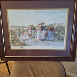 Jennie Brownscome...Berry Pickers Famous Print Framed