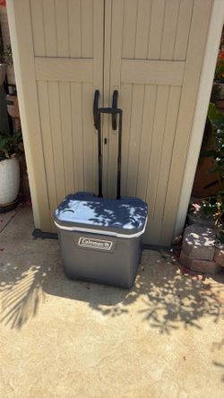 Coleman cooler on wheels