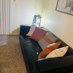 Black Leather couch only