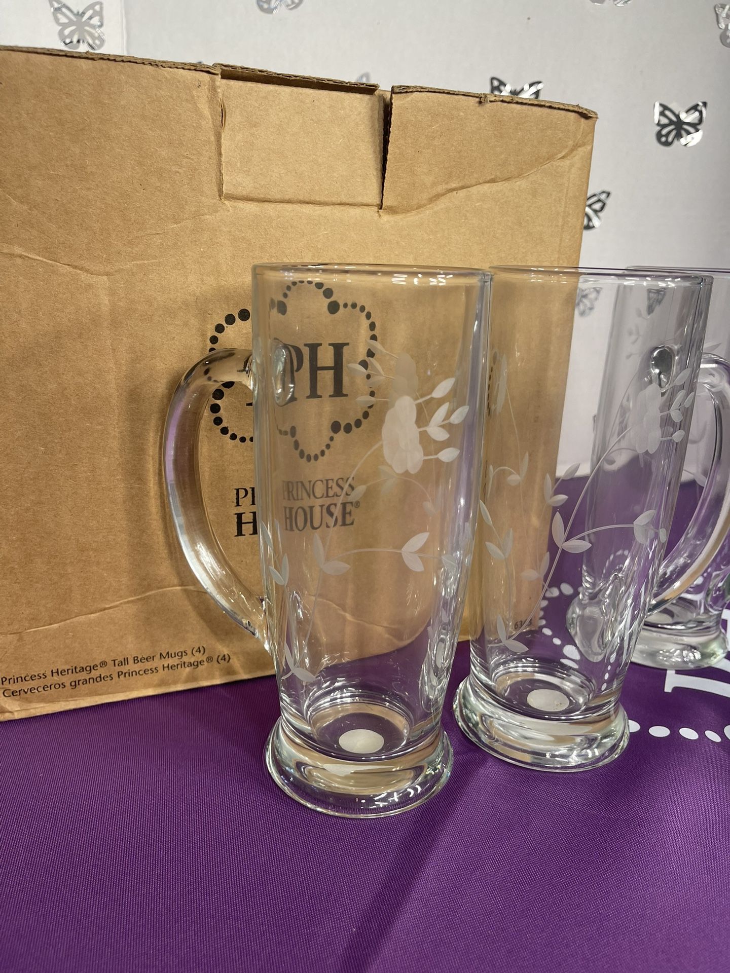 Princess House Beer Mugs New