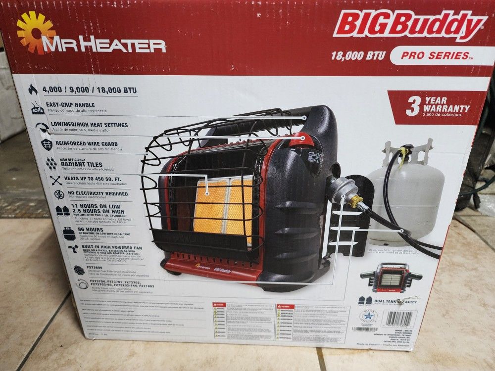 Heater Portable Propane Big Buddy Heater With Built in Fan