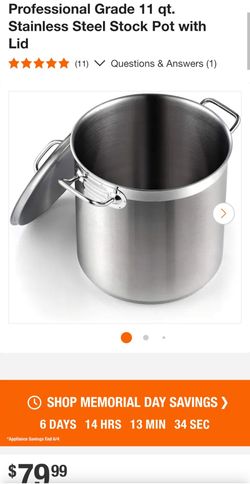 Stainless Steel pot 11Qt