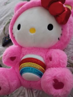 Hello Kitty Care Bear combo plush mint condition
