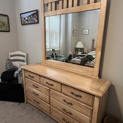 Dresser with mirror