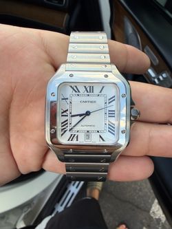 Cartier santos 41 mm original de factoría con su caja y papeles full set