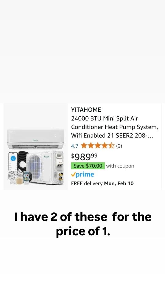 Mini Split 24000 btu Air Conditioner