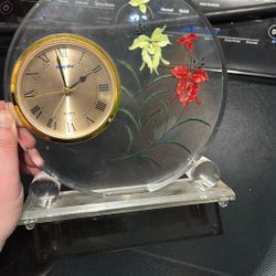 Vintage Reverse Carved Kingstar quartz clock