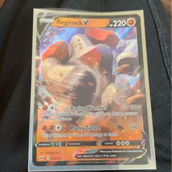 Pokémon Rare Regirock V Holo