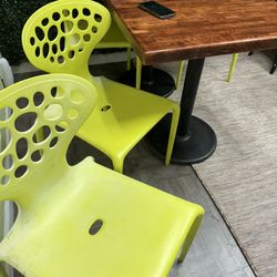 Beautiful green chairs 
