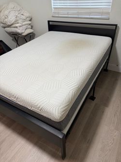 Mattress with bed frame