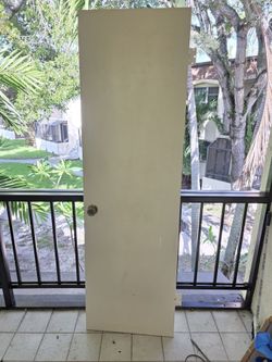 24 inch solid wood  interior door