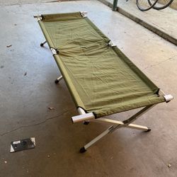 Army Style Cot Aluminum Camping Bed 
