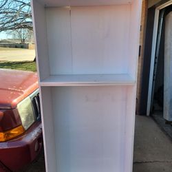 Two White Book Shelf 