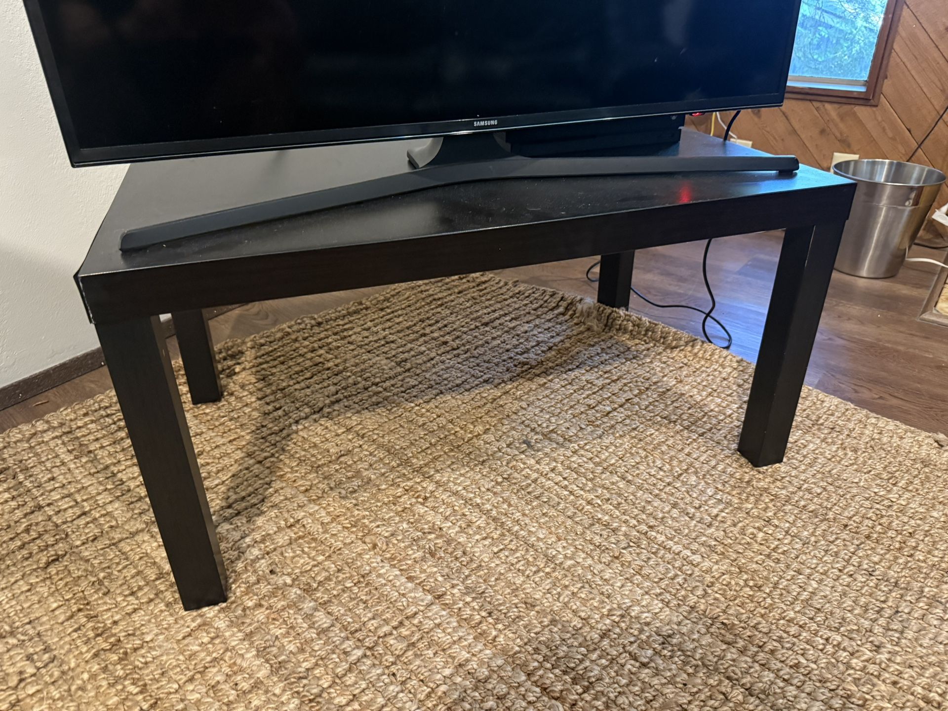 Simple Black Coffee Table / TV Stand