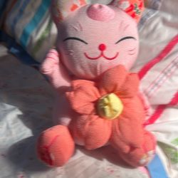 Rare hard to find Lucky cat plush