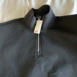 Black Quarter Zip Mens Large
