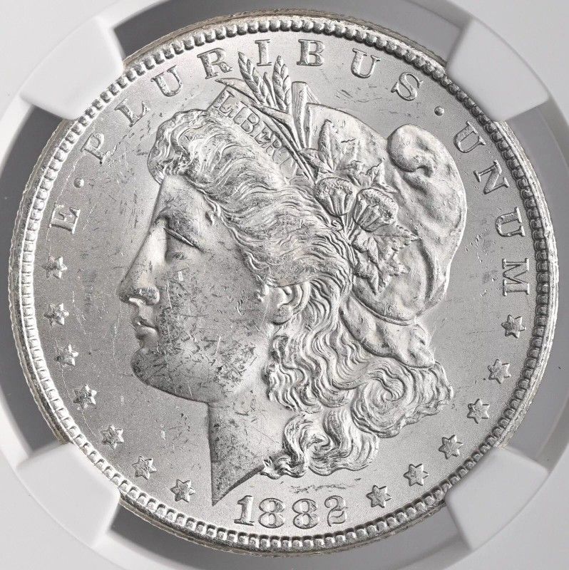 1882-CC $1 MORGAN SILVER DOLLAR CARSON CITY MINT STATE