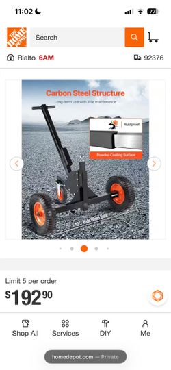 Dolly trailer Vevor 1500lb mover