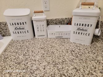 *** Tin Laudry Bins***