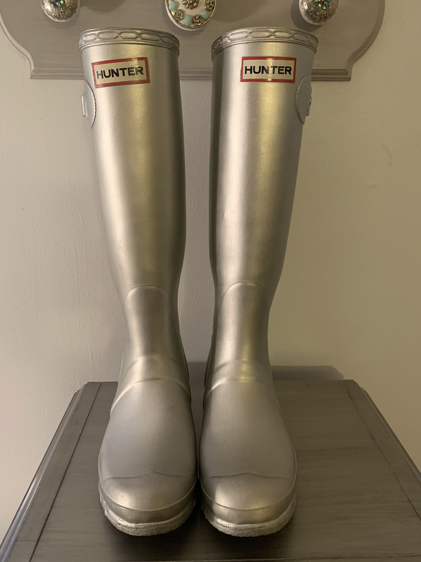 Silver Hunter Rain Boots