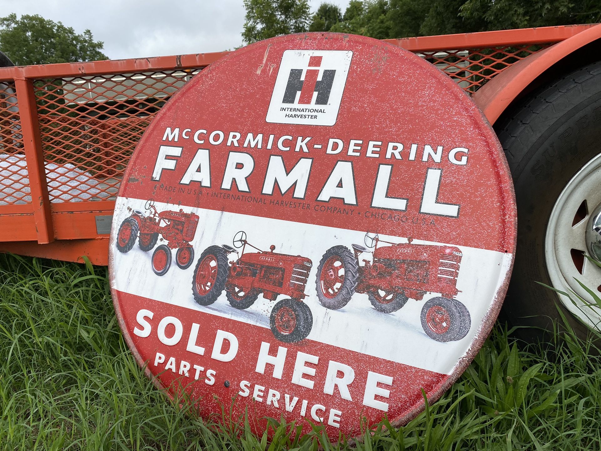 NEW Mcormick-deering FARMALL metal sign 36”