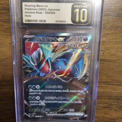 Pokemon Graded Slab CGC PRISTINE 10 Roaring Moon EX #54 Japanese (2023) Ancient Roar Holo