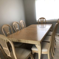 Dining Room Set with Eight Chairs
