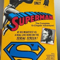 Superman Now The One And Only VHS 1989 2 Tape Set The Serial Complete Series