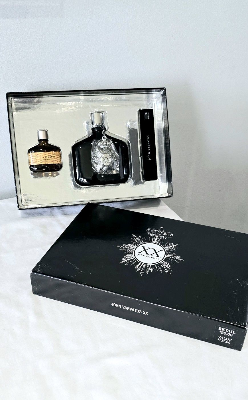 John Varvatos XX Eau de Toilette Cologne Gift Set 3 Pcs Fragrance (New In Box),All Products : American Fashion Style Bags On Sale
