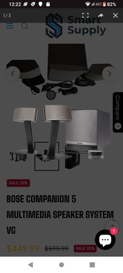 Bose companion multimedia system speaker VG