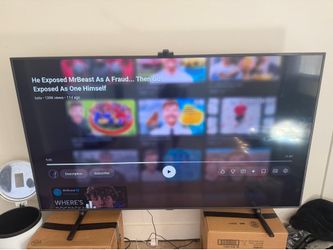 Samsung 65” 4K UHD Smart TV + Govee LED Lights