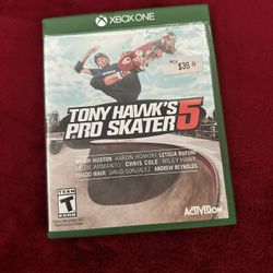 Xbox Game, Tony Hawk Pro Skater 5