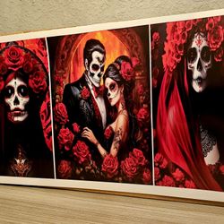 Dia De Los Muertos Decal, Print, Poster Or Static Cling
