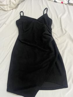 black velvet dress S 
