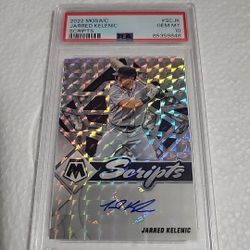 2022 Panini Mosaic Scripts Prizm Jarred Kelenic #SC-JK Auto PSA 10