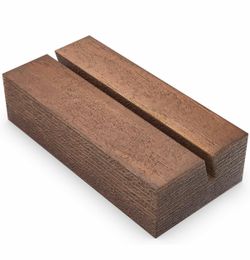 (2) 12 pack wooden card holders