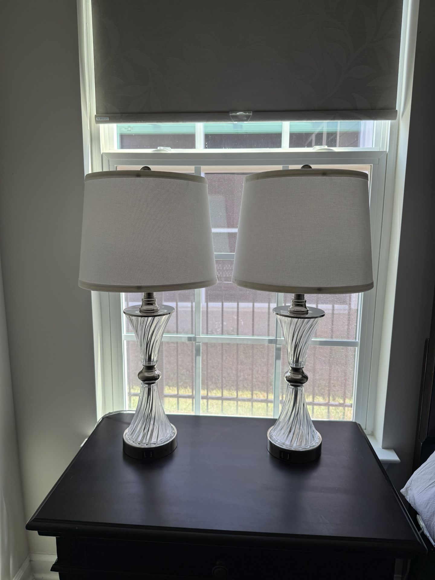 Set Of 2 Bedside Table Lamps