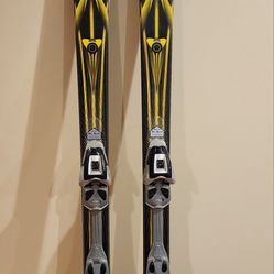 K2 X14 Series Skis With Salomon 800 Bindings. 183cm Length