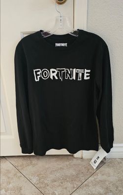 Boys size 18-20 Long sleeve Black Fortnite shirt - New with Tag