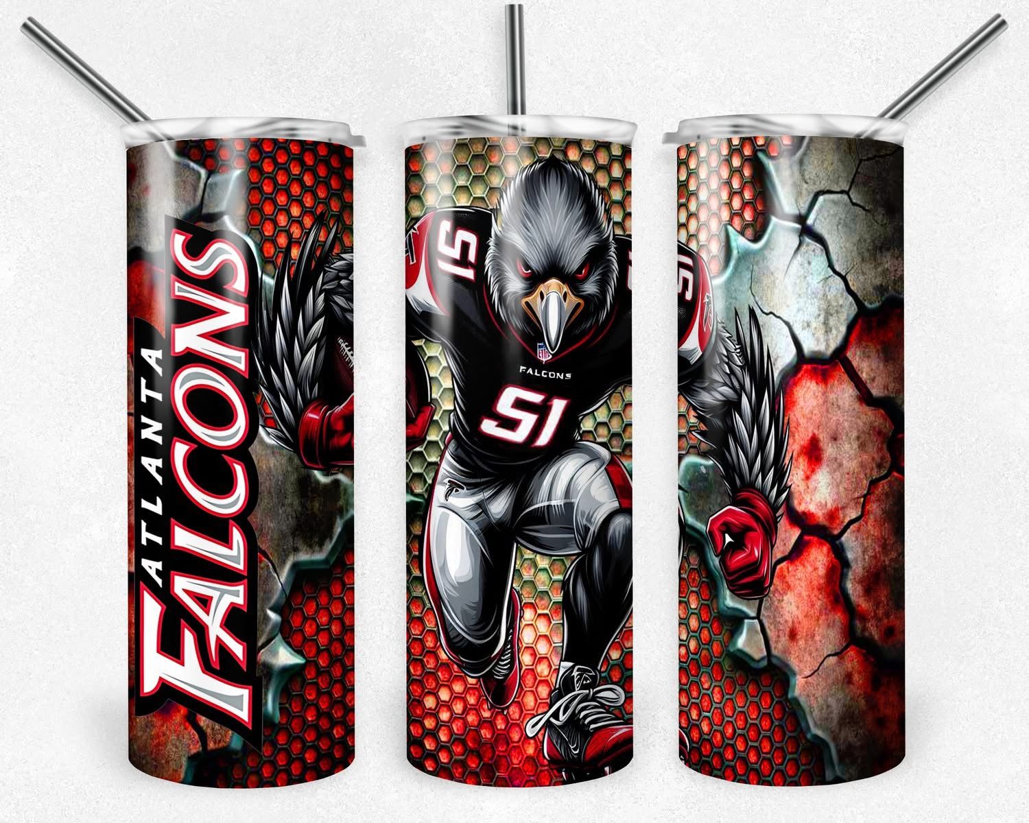 Atlanta Falcons Football Tumbler