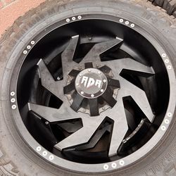 RDR 20” inch wheels and 33” tires