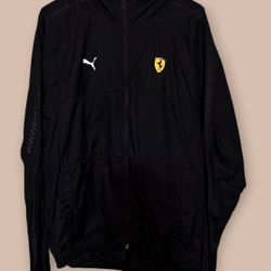 RARE PUMA FERRARI LIGHTWEIGHT WINDBREAKER MEDIUM UNWORN NO TAGS