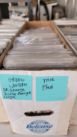 Long Box full of Green Lantern Marvel Etc