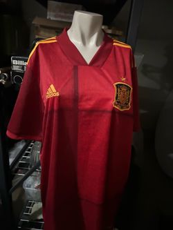 Spain Home football shirt 2019 - 2022 Team Jersey Red Adidas Mens Size XL as is