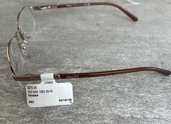 Versace 1066 Bronze Male EyeGlasses (1053 Bronze) Brand New