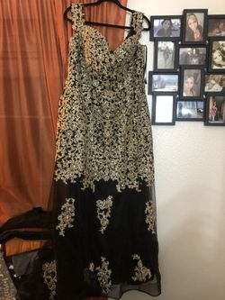 Black And gold Dress Size XXL