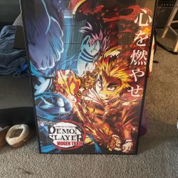 Demon Slayer Poster With Frame 