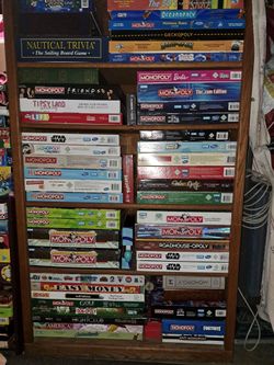 A Big Variety Of New/Used Monopoly Board Games And Some Other Board Games Also (Price Is $20 Each)